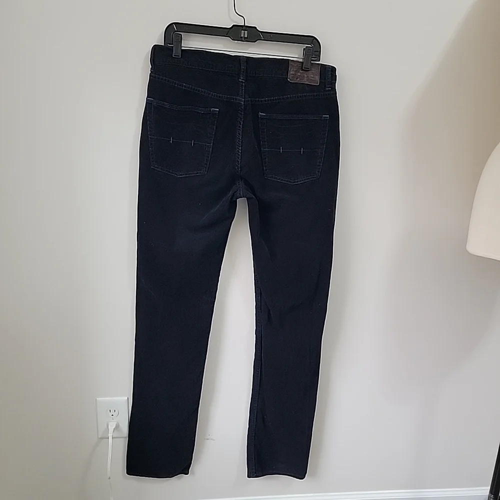 Vintage Ralph Lauren Corduroy Straight Fit Pants Navy Blue Men’s Size 34X34 EUC